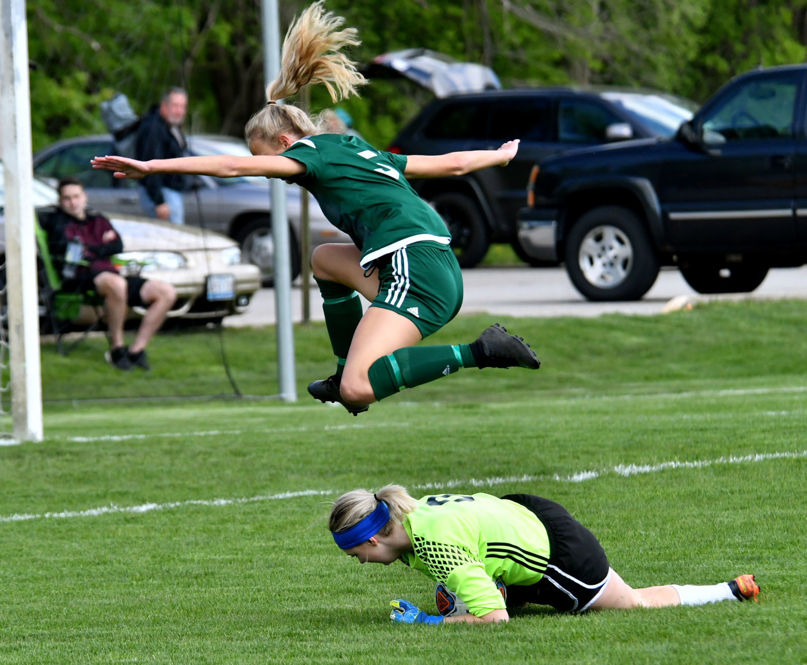 Alleman vs Princeton girls soccer.
